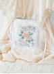 Chinese Style Retro Flowers Embroidery Qi Lolita White Lace Pillow Bag