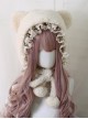 Cute Bear Ears Sweet Lolita Daily Ears Protection Short Plush Hat