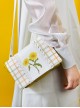 Sunflower Plaid Gentle Lace Lolita Shoulder Bag