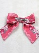 Strawberry Rabbit Series Red Printing Sweet Lolita Hair Clip