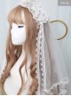 *The Night Of Stars And Moon* Bronzing Printing Classic Lolita Hairband Veil