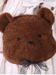 Fairy Tale Dessert Chefs Series Cute Bears Short Plush Sweet Lolita Chain Bag