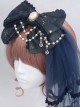 Bronzing Constellation Chiffon Bowknot  KC Classic Lolita Head Hoop