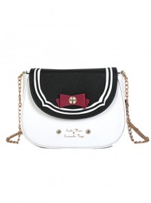 Multiple Colors Cute Bowknot Saddle Bag School Lolita Shoulder Bag