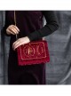 Stars And Moon Series Books Shape Classic Lolita Suede Blue Or Red Aslant Bag