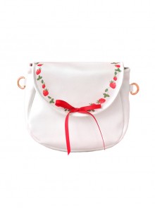 Strawberry Vine Printing Bowknot Pearlescent Sweet Lolita Shoulder Bag