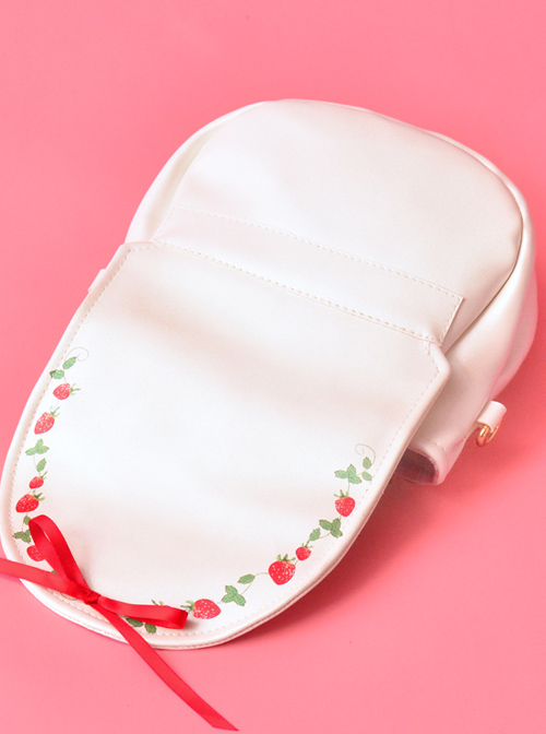 Strawberry Vine Printing Bowknot Pearlescent Sweet Lolita Shoulder Bag