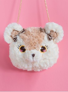 Plush Bear And Plush Bunny Cute Bow Sweet Lolita Shoulder Bag