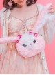 Plush Bear And Plush Bunny Cute Bow Sweet Lolita Shoulder Bag