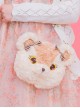 Plush Bear And Plush Bunny Cute Bow Sweet Lolita Shoulder Bag