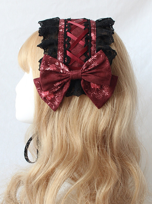 Chandelier Series Silk Ribbon Bowknot Sweet Lolita Hairband