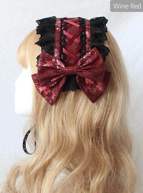 Chandelier Series Silk Ribbon Bowknot Sweet Lolita Hairband