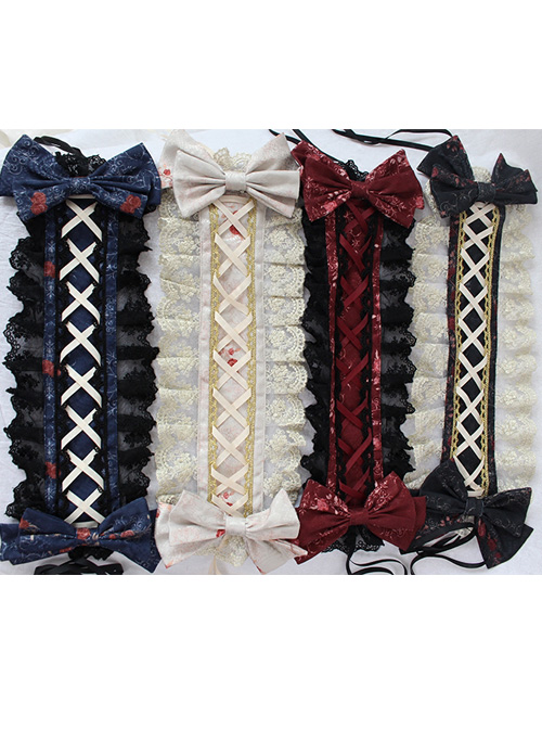 Chandelier Series Silk Ribbon Bowknot Sweet Lolita Hairband