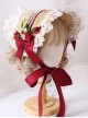 The Tea Party Elegant Multilayer Lace Straw Hat Classic Lolita Bonnet