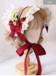 The Tea Party Elegant Multilayer Lace Straw Hat Classic Lolita Bonnet