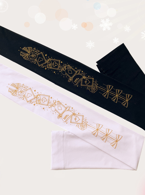 Gilding Alice Bowknot Printing Sweet Lolita Pantyhose