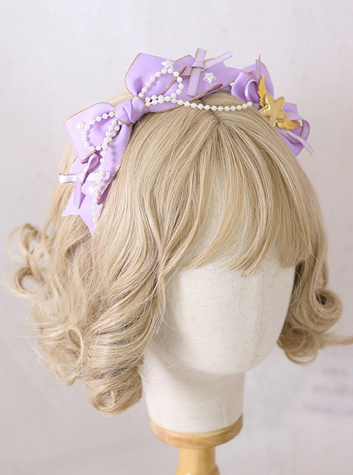 Multicolor Bowknot Ribbon KC Sweet Lolita Irregular Headband