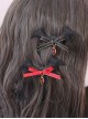 Bat Devil Halloween Black Wings Gothic Lolita Hairpin