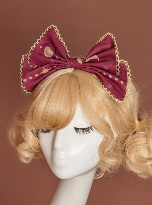 Gift Box Bear Series KC Printing Bowknot Sweet Lolita Head Hoop
