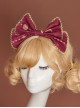 Gift Box Bear Series KC Printing Bowknot Sweet Lolita Head Hoop