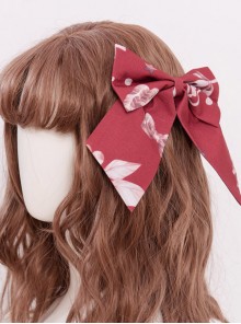 Magic Tea Party Chocolate Rabbit Series Two Colors Bowknot Sweet Lolita Hair Clips