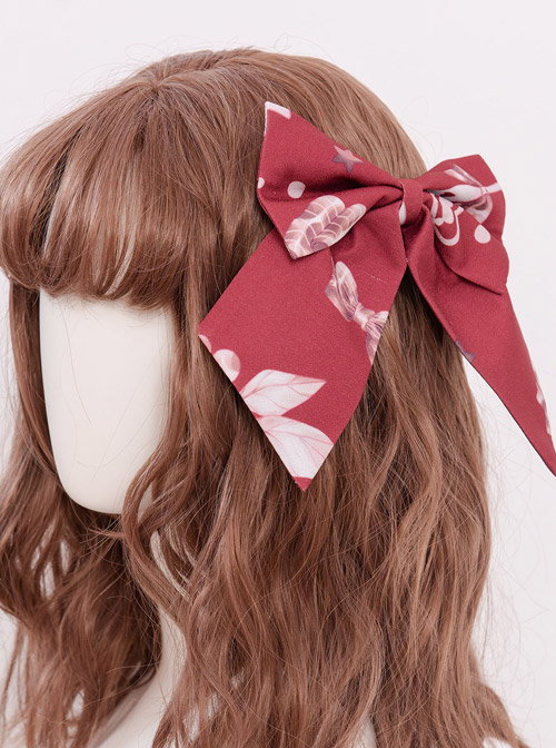 Magic Tea Party Chocolate Rabbit Series Two Colors Bowknot Sweet Lolita Hair Clips