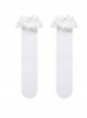 Embroidered Cotton Lace Bowknot Nail Bead Sweet Lolita Mid Stockings