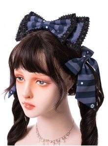 Magic Tea Party- Garden Restaurant Series Bowknot Sweet Lolita Hair Hoop And Hair Clips Set