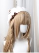 Bowknot Ribbon Wavy Pattern Hat Classic Lolita Autumn Winter Beret