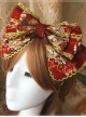 Heavenly Garden Series Printing Bowknot Sweet Lolita Head Hoop