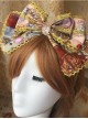 Heavenly Garden Series Printing Bowknot Sweet Lolita Head Hoop