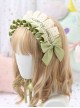 Multicolor Cotton Ruffle White Lace Sweet Lolita Headband