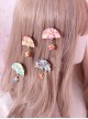 Small Bell Pendant Chinese Style Fan-shaped Sweet Lolita Hairpin