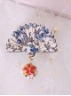 Small Bell Pendant Chinese Style Fan-shaped Sweet Lolita Hairpin