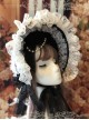 Rose Bowknot White Lace Elegant Classic Lolita Bonnet