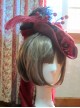 *Lady In Black* Series Retro Wool Gothic Lolita Feather Top Hat