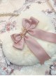 Multicolor Bowknot Heart-shape Pearl Chain Sweet Lolita Plush Handbag