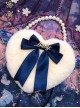Multicolor Bowknot Heart-shape Pearl Chain Sweet Lolita Plush Handbag