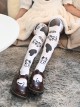 Cute Milk Cow Printing Black And White Spots Printing Sweet Lolita Stockings