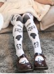 Cute Milk Cow Printing Black And White Spots Printing Sweet Lolita Stockings