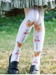 Pastoral Style Sunflower Printing Sweet Lolita Stockings