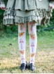 Pastoral Style Sunflower Printing Sweet Lolita Stockings