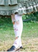 Pastoral Style Sunflower Printing Sweet Lolita Stockings