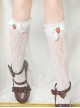 Bowknot Strawberry Cute Lace Sweet Lolita Long Socks