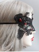 Black Lace Butterfly Shape Mask Dance Party Gothic Lolita Mask