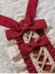 Popcorn Series Bowknot Christmas Red Sweet Lolita Hair Band