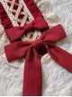 Popcorn Series Bowknot Christmas Red Sweet Lolita Hair Band