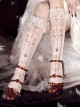 Retro Jewel Chandelier Printing Classic Lolita Middle Stockings