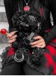 Hell Bear Series Black Plush Gothic Lolita Bag