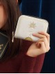 Golden Thread Embroidery Pearlescent PU Gothic Lolita Wallet